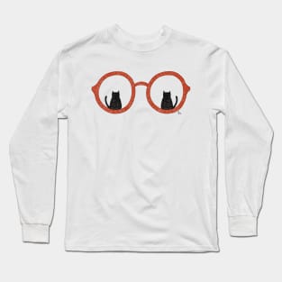 Cat in the Glasses Long Sleeve T-Shirt